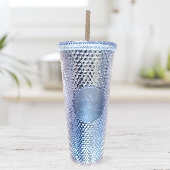 Starbucks Other - RARE Starbucks Silver Platinum Venti Studded Tumbler 24oz